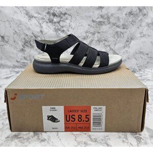 J Sport Cara Black Strap Women's Sandals Size 8.5